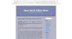 Desktop Screenshot of news.openmovieeditor.org