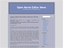 Tablet Screenshot of news.openmovieeditor.org